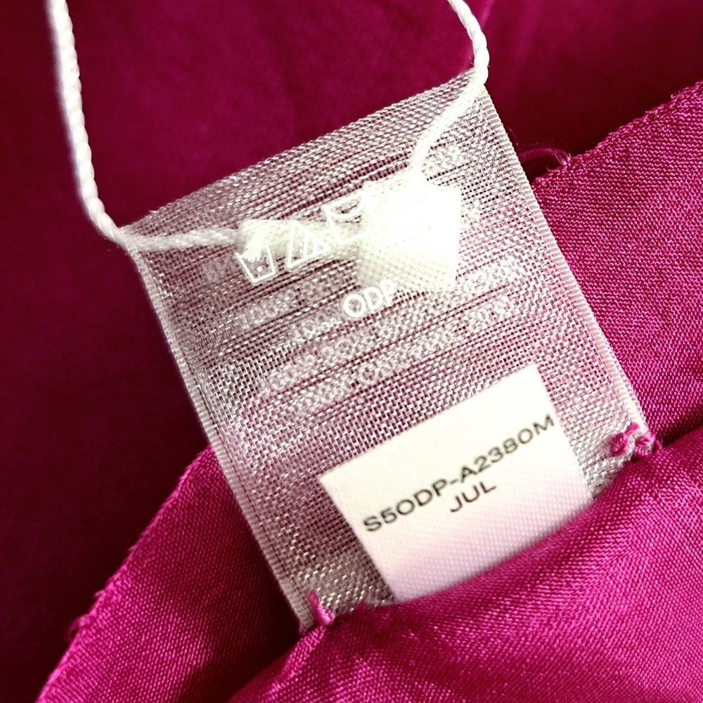 Eileen Fisher Washed Silk Scarf Grape - Picture 9 of 10